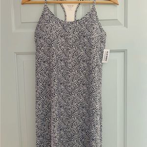 Black/grey speckled powersoft swing dress by Old Navy